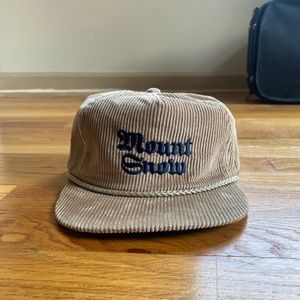 MOUNT SNOW X J.CREW EMBROIDERED BASEBALL CAP IN CORDUROY